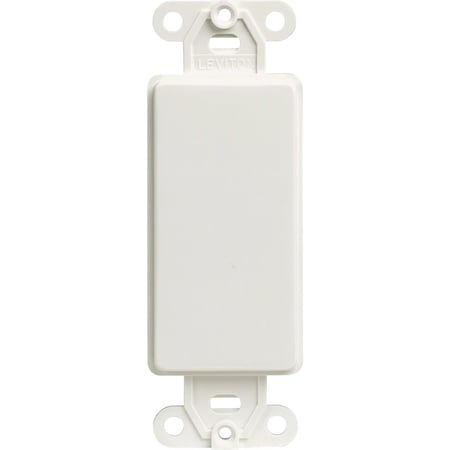 Leviton Decora QuickPort White Blank Wall Plate Insert 022-80414-02W